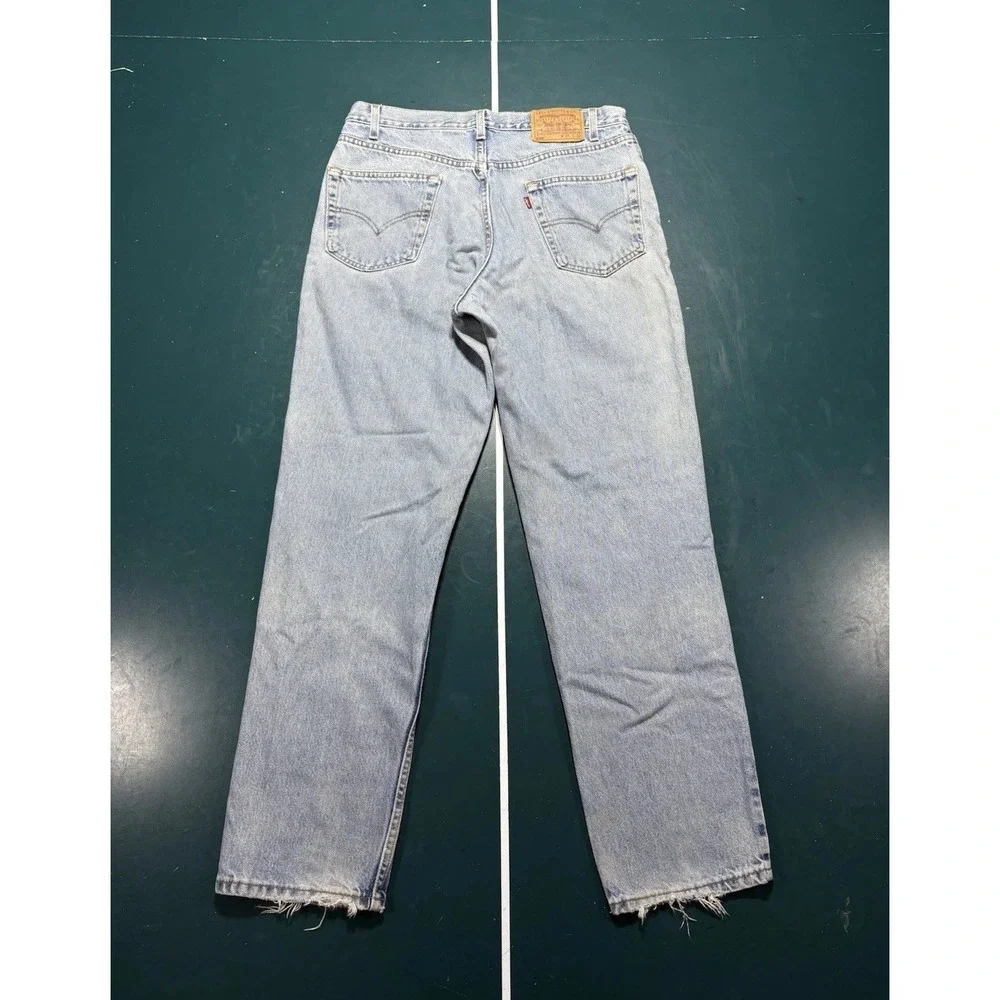 Vintage Levis 550 Relaxed Fit Jeans Men's 34x32 Denim Light Wash Faded USA‎ 90s